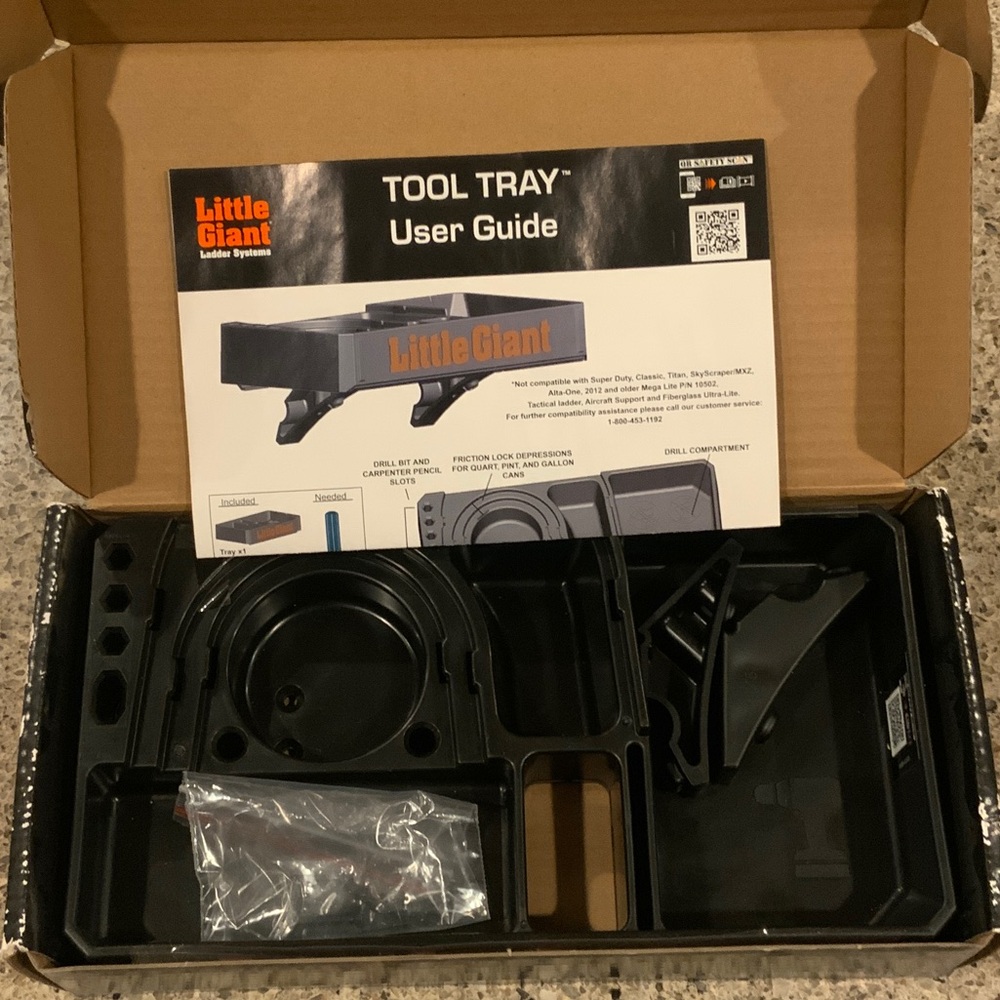 Little Giant Tool Tray - Ladder Accessory - Black and Red - Picture 4 of 12